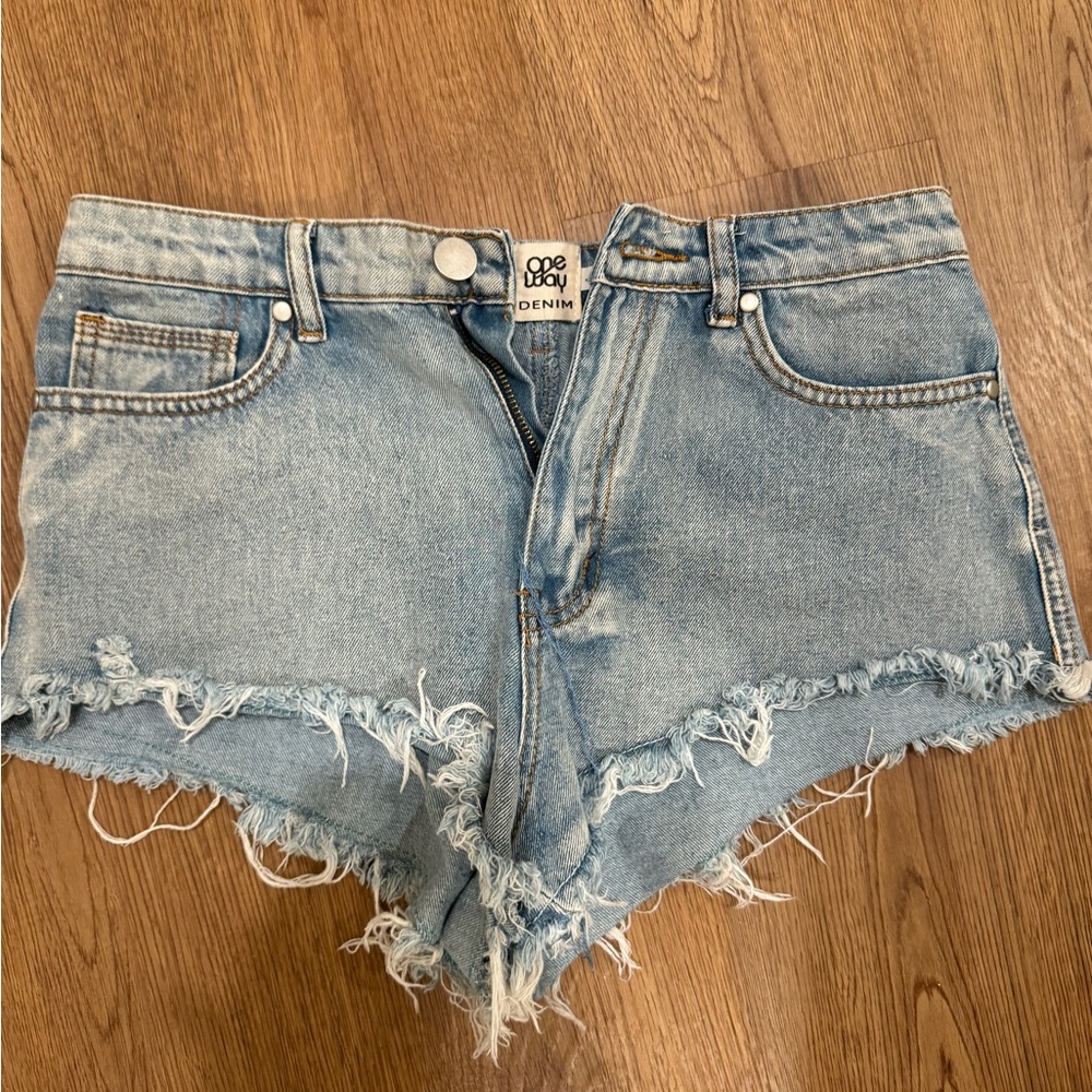 One Way Denim Shorts